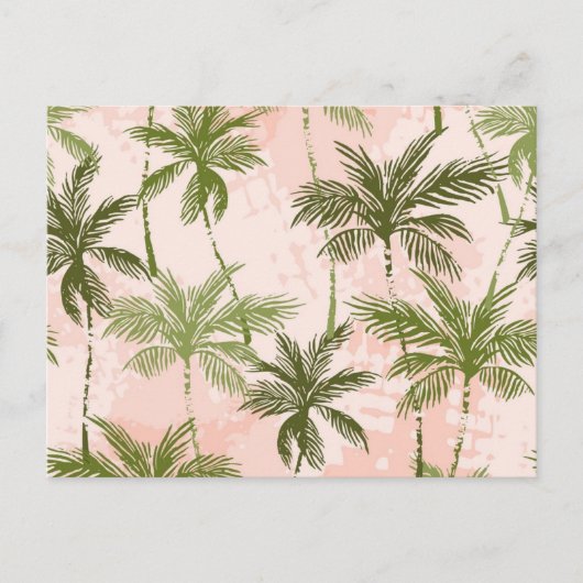 Palmstructuurpatroon Briefkaart (Voorkant)