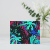 Palmstructuurpatroon Briefkaart (Staand voorkant)