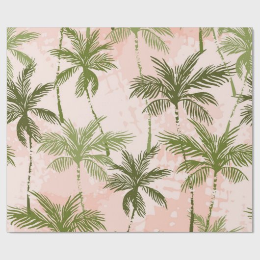 Palmstructuurpatroon Cadeaupapier (Vlak)