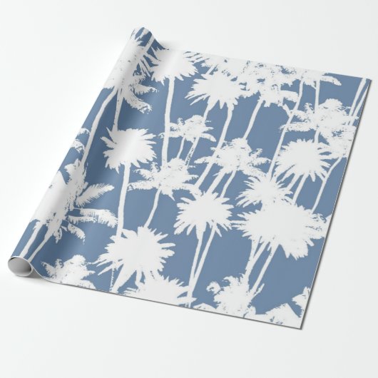 Palmstructuurpatroon Cadeaupapier (Uitgerold)