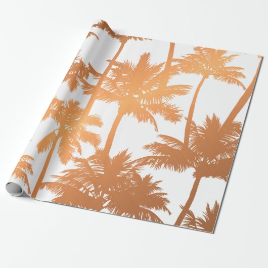 Palmstructuurpatroon Cadeaupapier (Uitgerold)