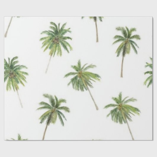 Palmstructuurpatroon Cadeaupapier (Vlak)