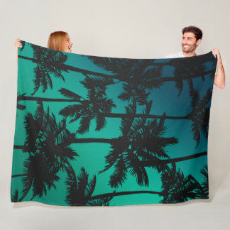 Palmstructuurpatroon Fleece Deken