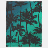 Palmstructuurpatroon Fleece Deken (Voorkant)