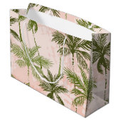 Palmstructuurpatroon Groot Cadeauzakje (Achterkant Gekanteld)