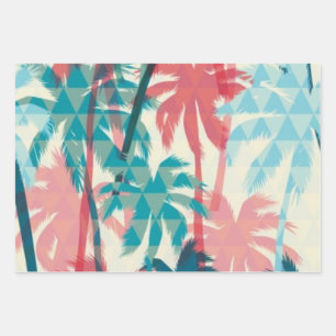 Palmstructuurpatroon Inpakpapier Vel
