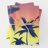 Palmstructuurpatroon Inpakpapier Vel (In situ)