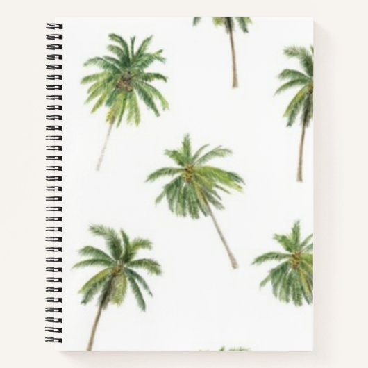 Palmstructuurpatroon Notitieboek (Voorkant)
