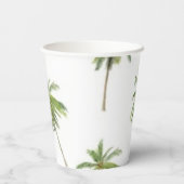 Palmstructuurpatroon Papieren Bekers (Achterkant)