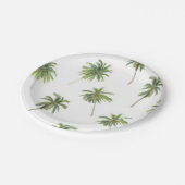 Palmstructuurpatroon Papieren Bordje (Gekanteld)