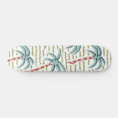 Palmstructuurpatroon Persoonlijk Skateboard (Horizontaal)