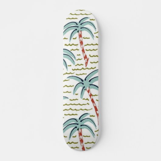 Palmstructuurpatroon Persoonlijk Skateboard (Voorkant)