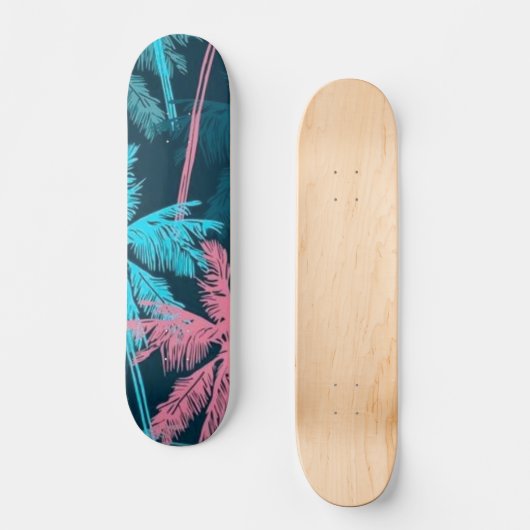 Palmstructuurpatroon Persoonlijk Skateboard (Voorkant)