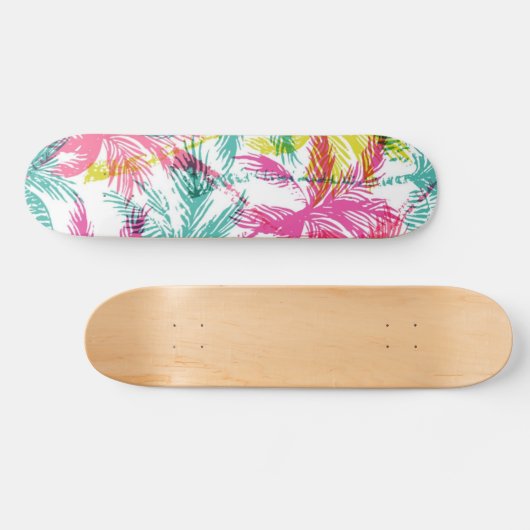 Palmstructuurpatroon Persoonlijk Skateboard (Horizontaal)