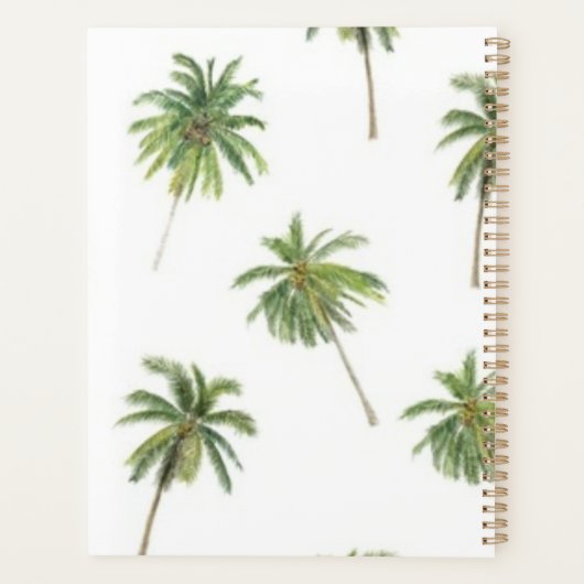 Palmstructuurpatroon Planner (Achterkant)
