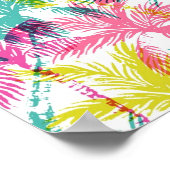 Palmstructuurpatroon Poster (Hoek)