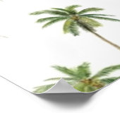 Palmstructuurpatroon Poster (Hoek)
