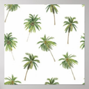 Palmstructuurpatroon Poster