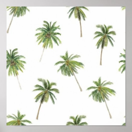 Palmstructuurpatroon Poster (Voorkant)