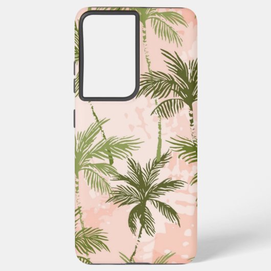 Palmstructuurpatroon Samsung Galaxy Hoesje (Achterkant)