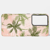 Palmstructuurpatroon Samsung Galaxy Hoesje (Linkerkant)