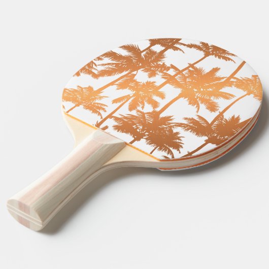 Palmstructuurpatroon Tafeltennisbatje (Voorkant Gekanteld)