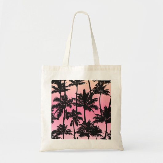 Palmstructuurpatroon Tote Bag (Voorkant)