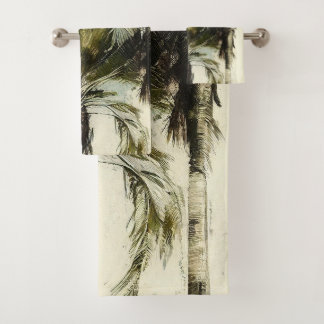 Palmstructuurpatroon Tropische handdoeken