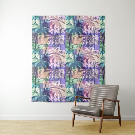 Palmstructuurpatroontapisserieën Wandkleed (In situ)