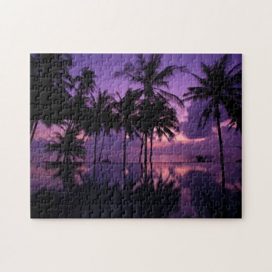 Palmstructuurreflectie Legpuzzel (Horizontaal)