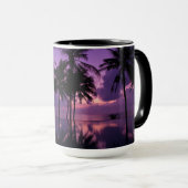 Palmstructuurreflectie Mok (Voorkant rechts)