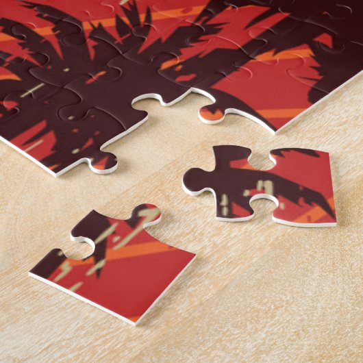 Palmstructuurrij Legpuzzel (Zijkant)