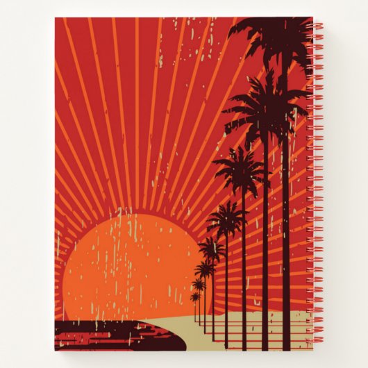 Palmstructuurrij Notitieboek (Achterkant)