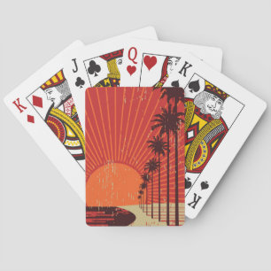 Palmstructuurrij Pokerkaarten
