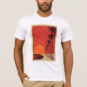 Palmstructuurrij T-shirt (Voorkant)