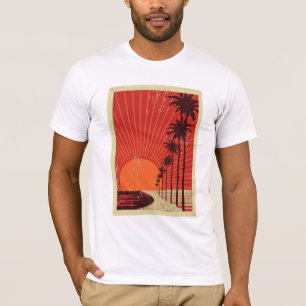 Palmstructuurrij T-shirt