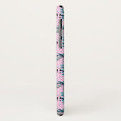 Palmstructuurroze patroon Case-Mate iPhone case (Achterkant/links)