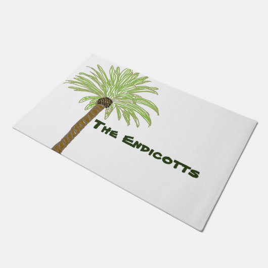 Palmstructuurtekening Deurmat (Schuin)