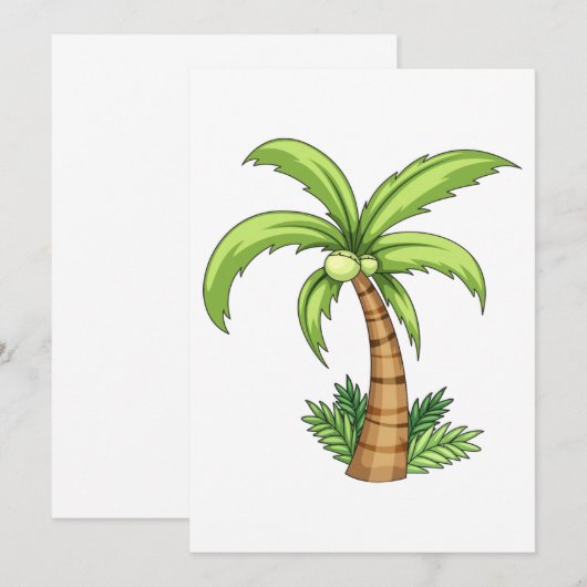 Palmstructuuruitvindingen Kaart (Voorkant / Achterkant)