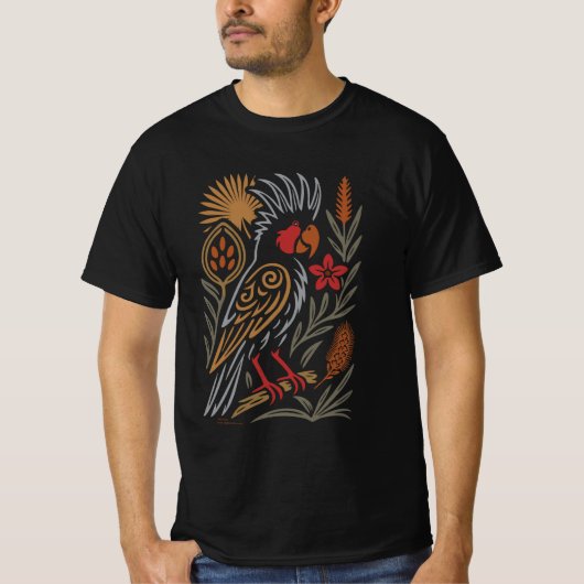 Palmtok met FNQ Flora – Aussie Wildlife. T-shirt (Voorkant)
