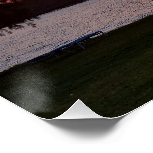 Palmtree sunset  perfect poster (Hoek)