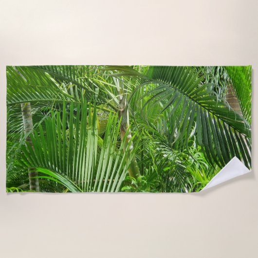 PalmTrees Oerwoud Beach Towel Strandlaken (Voorkant)