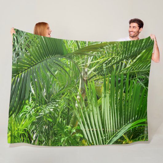 PalmTrees Oerwoud 🌴 Fleece Deken (In situ)