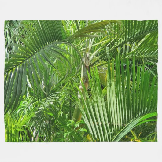 PalmTrees Oerwoud 🌴 Fleece Deken (Voorkant (Horizontaal))