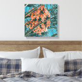Palmveren 6 Kleurenpalmbessen 6A Canvas Afdruk (Insitu (Slaapkamer))