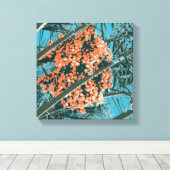 Palmveren 6 Kleurenpalmbessen 6A Canvas Afdruk (Insitu (Houten vloer))