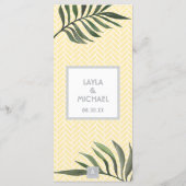 Palmveren Menu (Achterkant)