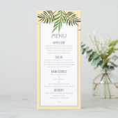 Palmveren Menu (Staand voorkant)