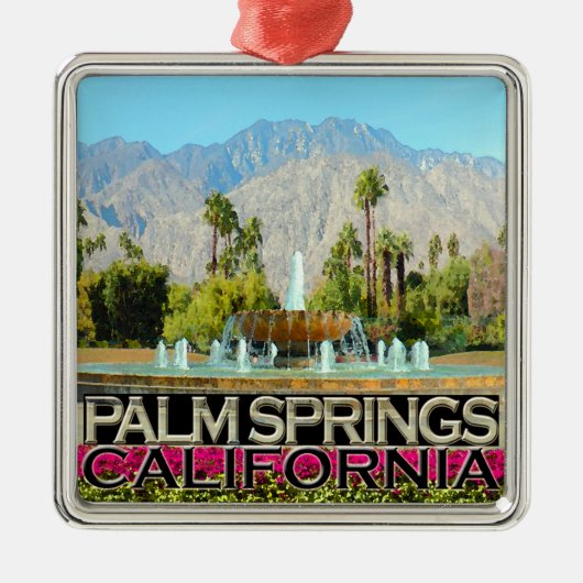 Palmveren Metalen Ornament (Voorkant)