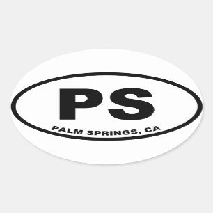 Palmveren PS Ovale Sticker